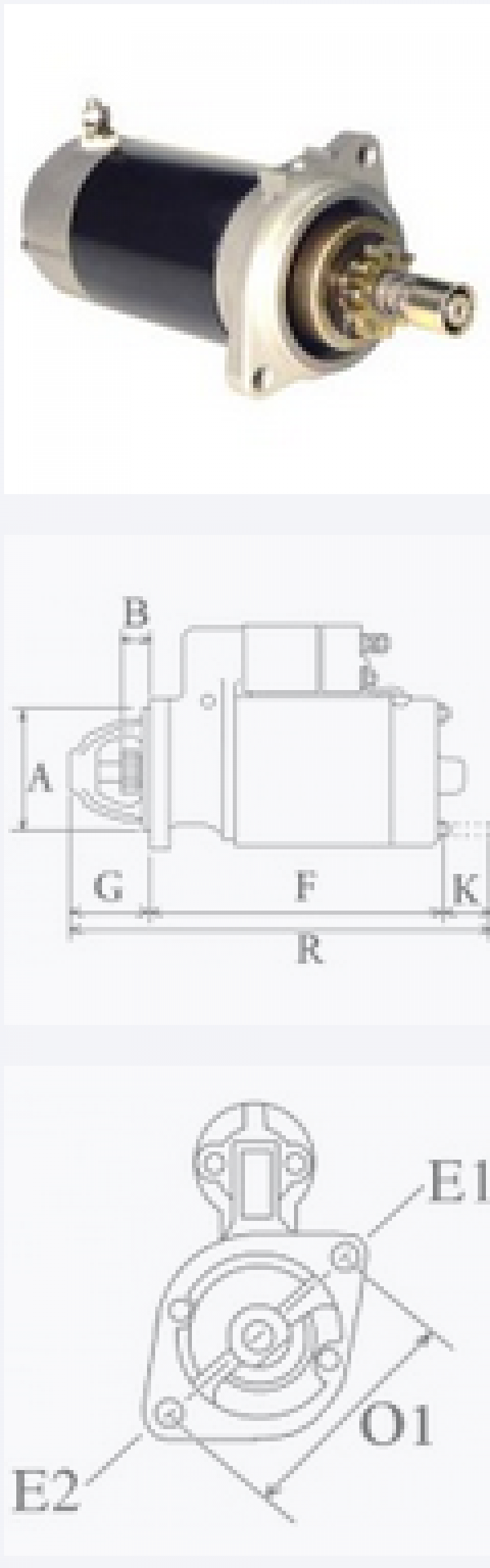 MOTORINO DI AVVIAMENTO YAMAHA 689-81800-13 EQUIVALENTE